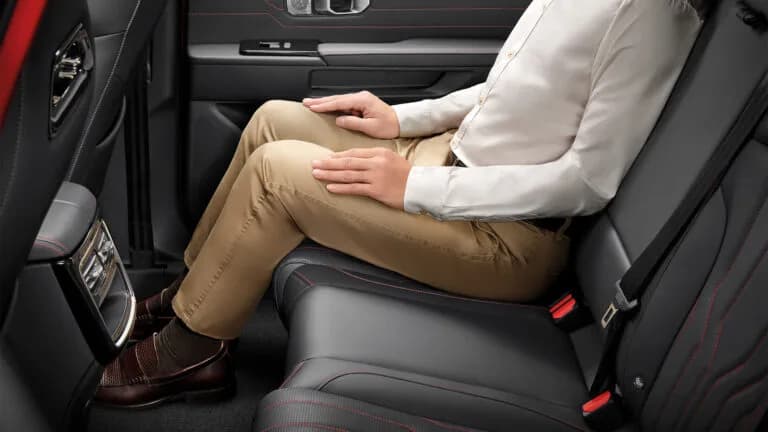 Spacious Rear Seats